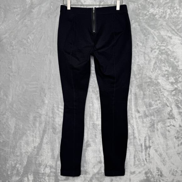 J Crew Pants Womens 6 Black Ponte Knit Stretch Pull On Slim Career Capsule - Picture 2 of 13